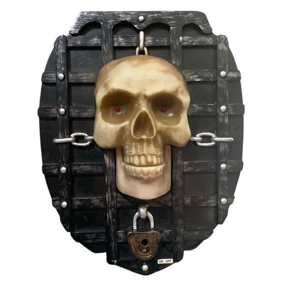 Gemmy Halloween Skeleton Light Up Talking Soul Man Door Greeter. Tested Work's ! - Picture 1 of 3
